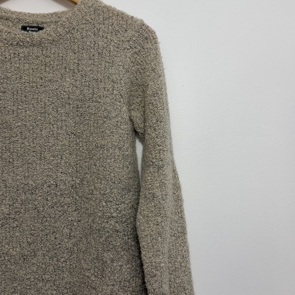 Roots Cream Textured Crew Neck Sweater - Picture 3 of 7